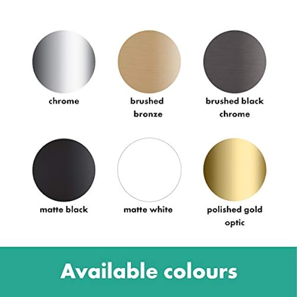 Hansgrohe Raindance Select E Ducha de mano 120 3 tipos de chorro, bronce cepillado, 26520140